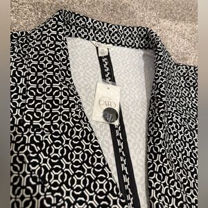 Cato black and white blazer